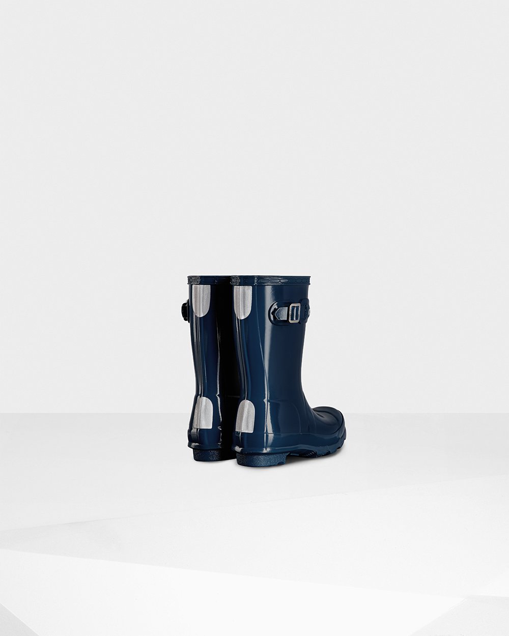 Bottes de Pluie Hunter Original Petits Gloss Enfant Bleu Marine QWPNADL-26